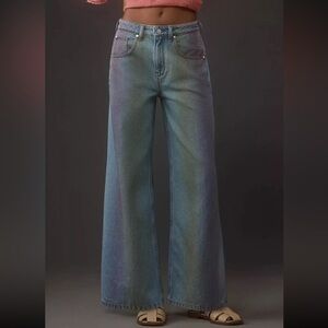 Pilcro The Skater Mid-Rise Wide-Leg Jean